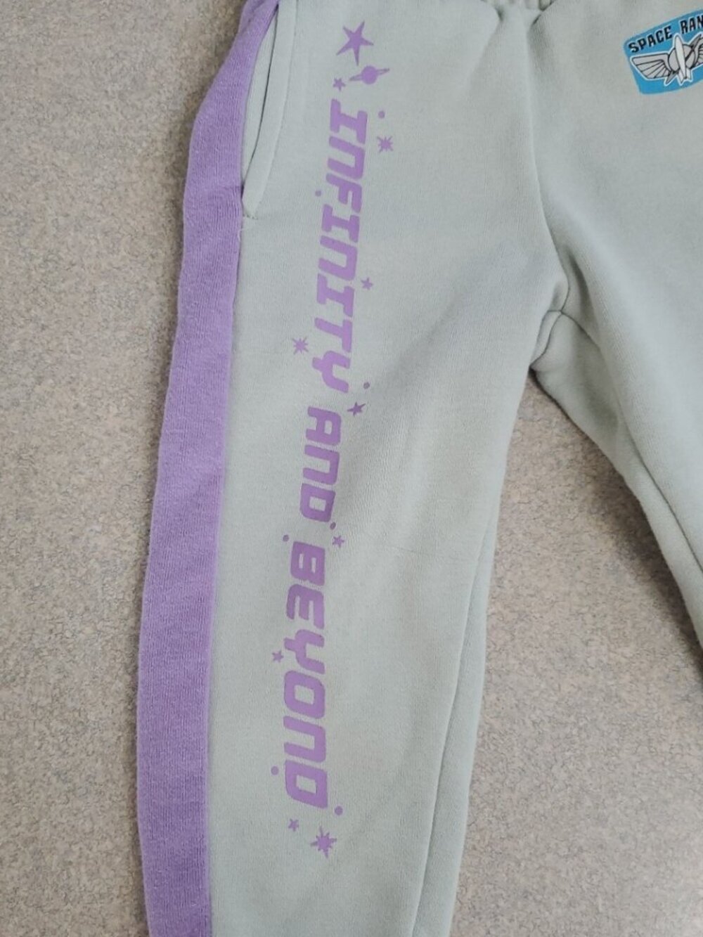 Buzz Lightyear Joggers Sweat Pants Disney Pixar Size 2T Toy Story Boys or Girls - Picture 2 of 11